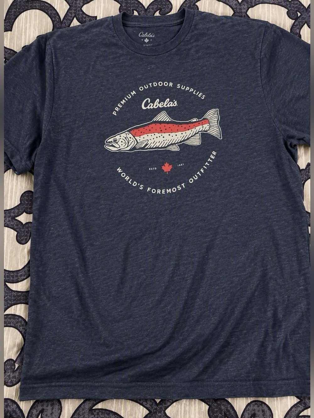 Cabela’s Fishing Graphic Cotton Blend Outdoor Adventure T-Shirt Size 2XL